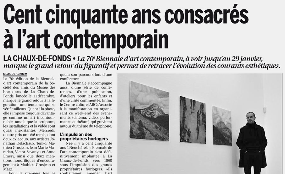 Le courrier, 13 janvier 2012 // pascalbourquin.ch