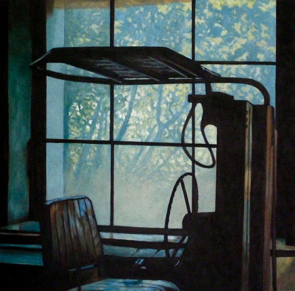 PASCAL BOURQUIN // Il sottosuolo II, 2012, huile sur panneau, 74x73 cm